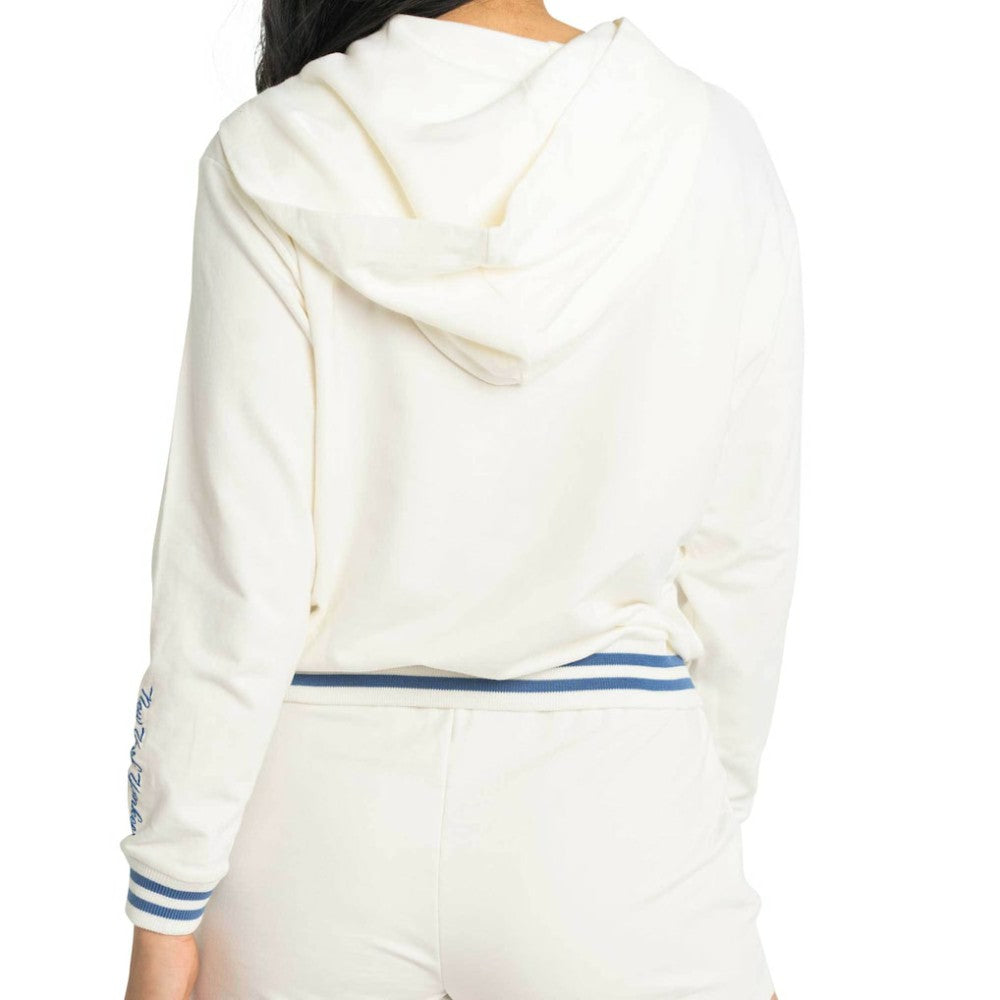 MLB New York Yankees Lusso Women's Magnolia Tri-Blend Quarter-Zip Hoodie