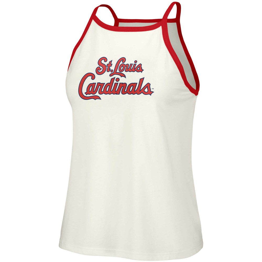 MLB St. Louis Cardinals Lusso Women's Nadine Halter Tank Top