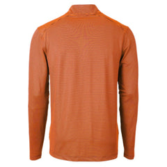 MLB Detroit Tigers Cutter & Buck Virtue Eco Pique Micro Stripe Recycled Quarter-Zip Pullover Top