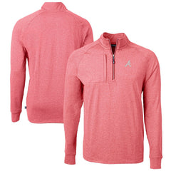 MLB Atlanta Braves Cutter & Buck Adapt Eco Knit Stretch Recycled Quarter-Zip Pullover Top