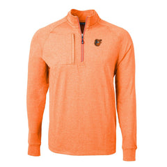 MLB Baltimore Orioles Cutter & Buck Adapt Eco Knit Stretch Recycled Quarter-Zip Pullover Top