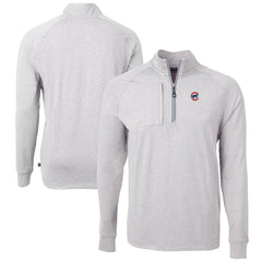 MLB Chicago Cubs Cutter & Buck Adapt Eco Knit Stretch Recycled Quarter-Zip Pullover Top