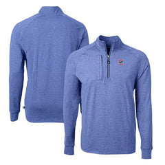 MLB Chicago Cubs Cutter & Buck Adapt Eco Knit Stretch Recycled Quarter-Zip Pullover Top