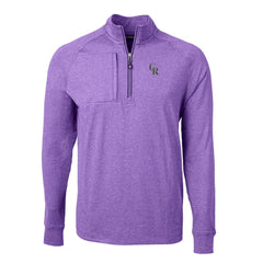 MLB Colorado Rockies Cutter & Buck Adapt Eco Knit Stretch Recycled Quarter-Zip Pullover Top