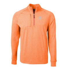 MLB Detroit Tigers Cutter & Buck Adapt Eco Knit Stretch Recycled Quarter-Zip Pullover Top