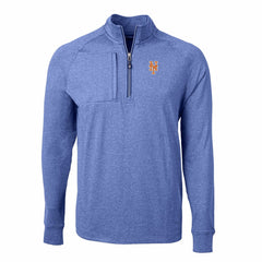MLB New York Mets Cutter & Buck Adapt Eco Knit Stretch Recycled Quarter-Zip Pullover Top