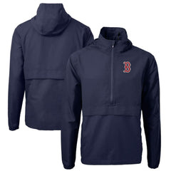 MLB Boston Red Sox Cutter & Buck Charter Eco Recycled Half-Zip Anorak Jacket