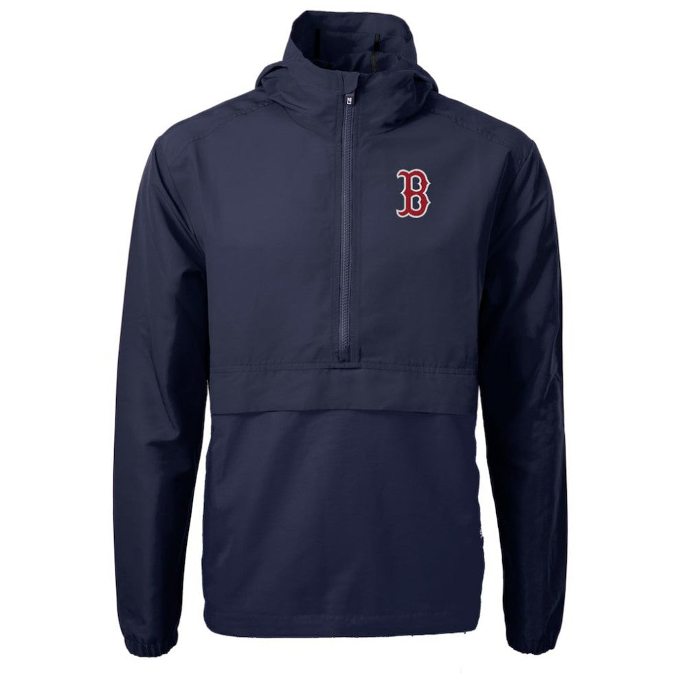 MLB Boston Red Sox Cutter & Buck Charter Eco Recycled Half-Zip Anorak Jacket