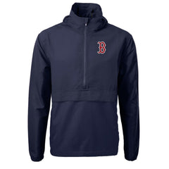 MLB Boston Red Sox Cutter & Buck Charter Eco Recycled Half-Zip Anorak Jacket