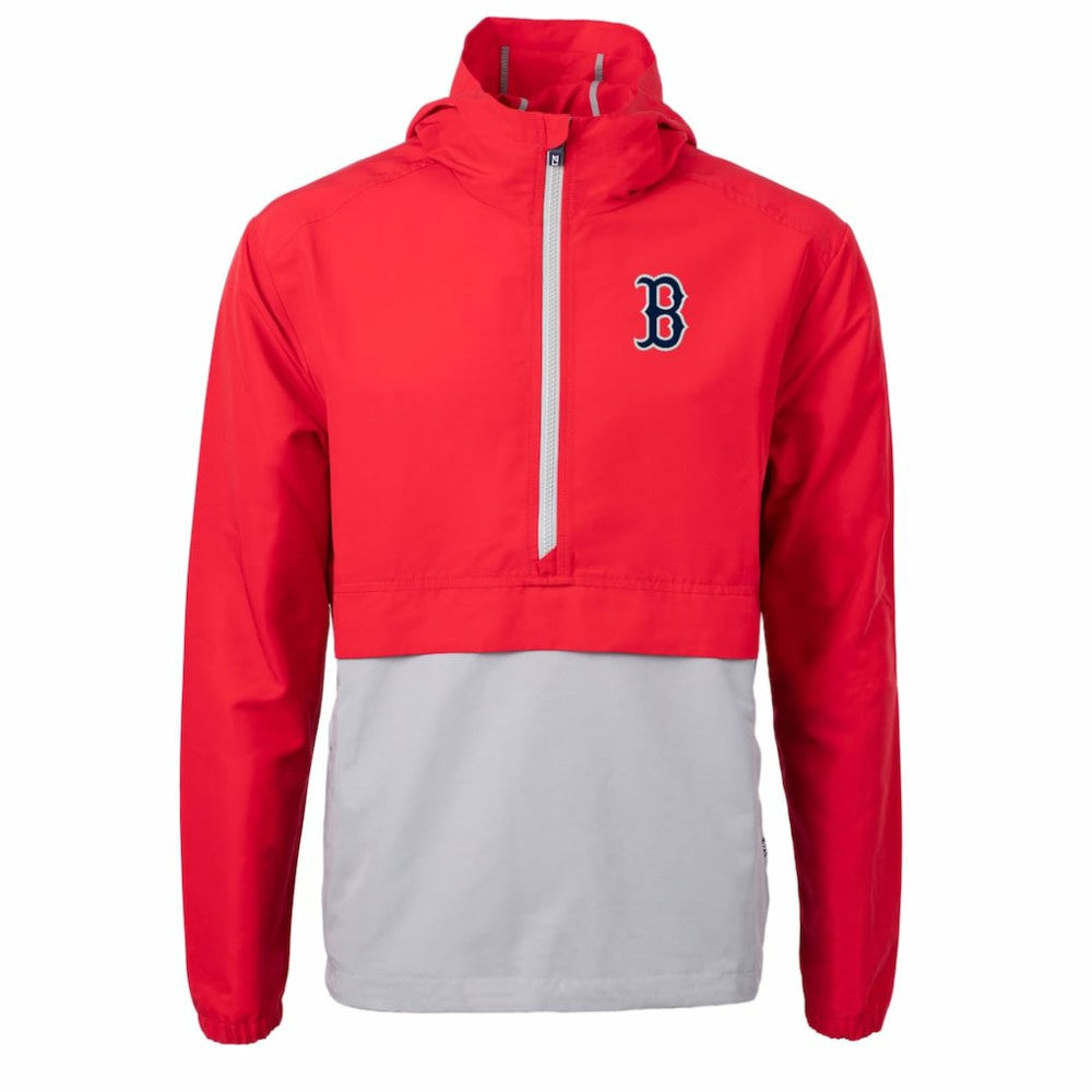 MLB Boston Red Sox Cutter & Buck Charter Eco Recycled Half-Zip Anorak Jacket