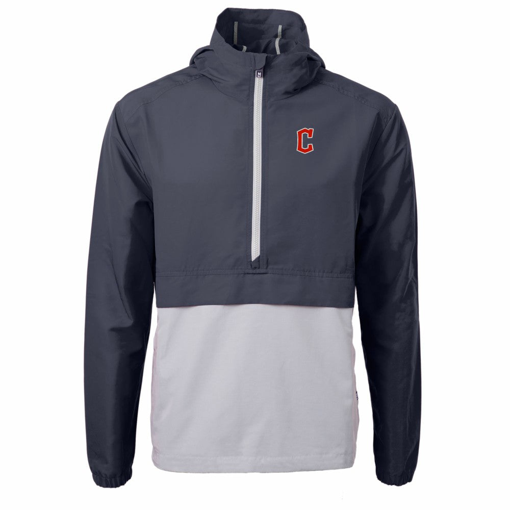 MLB Cleveland Guardians Cutter & Buck Charter Eco Recycled Half-Zip Anorak Jacket