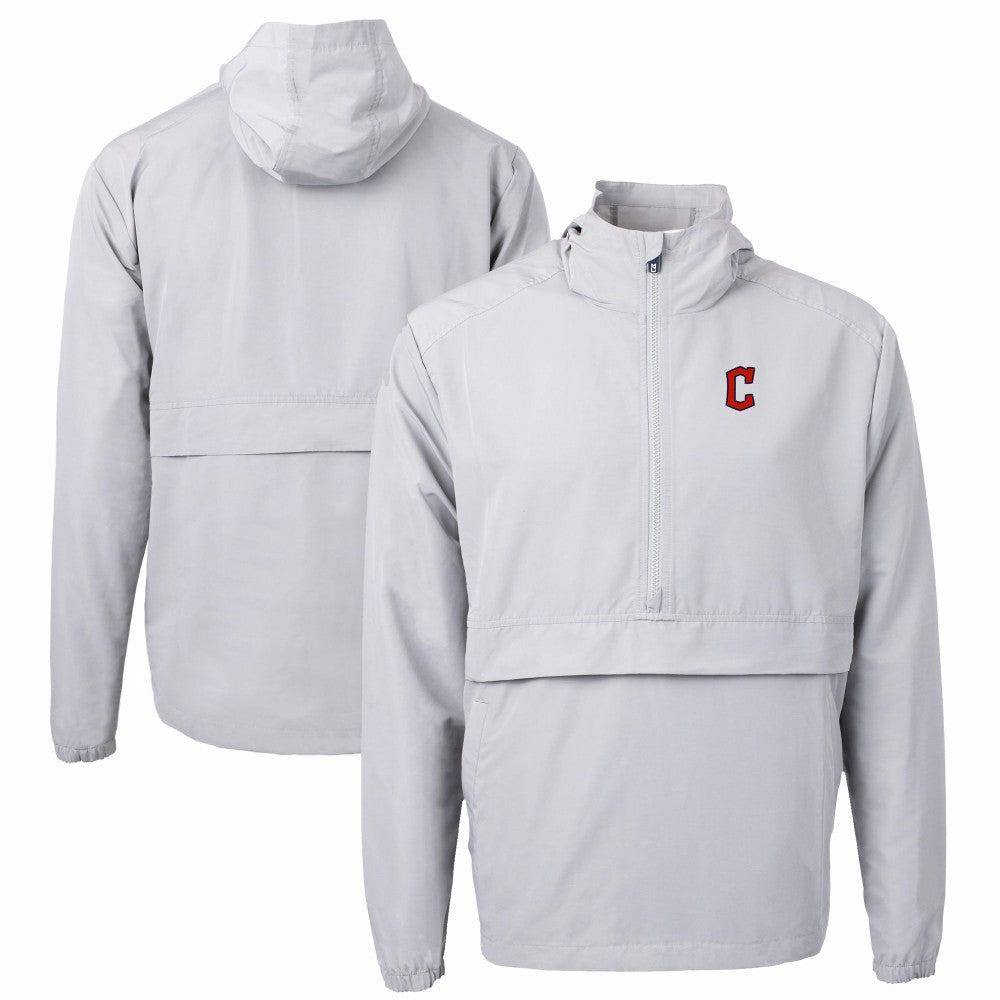 MLB Cleveland Guardians Cutter & Buck Charter Eco Recycled Half-Zip Anorak Jacket