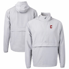 MLB Cleveland Guardians Cutter & Buck Charter Eco Recycled Half-Zip Anorak Jacket