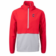 MLB Cleveland Guardians Cutter & Buck Charter Eco Recycled Half-Zip Anorak Jacket