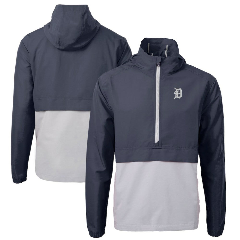 MLB Detroit Tigers Cutter & Buck Charter Eco Recycled Half-Zip Anorak Jacket