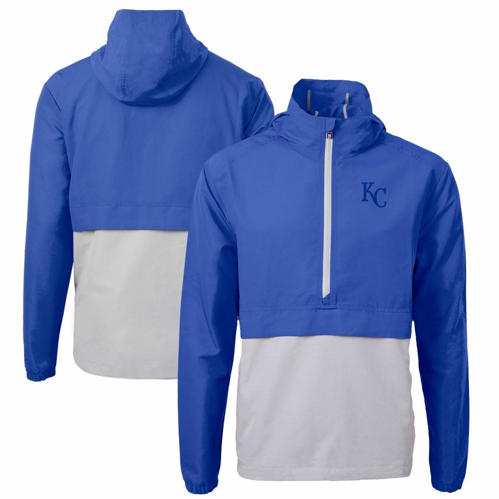 MLB Kansas City Royals Cutter & Buck Charter Eco Recycled Half-Zip Anorak Jacket
