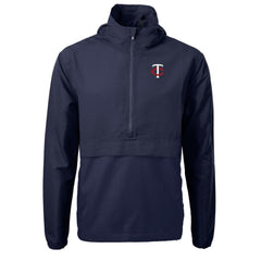 MLB Minnesota Twins Cutter & Buck Charter Eco Recycled Half-Zip Anorak Jacket