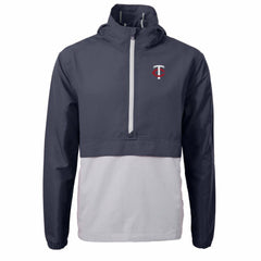 MLB Minnesota Twins Cutter & Buck Charter Eco Recycled Half-Zip Anorak Jacket