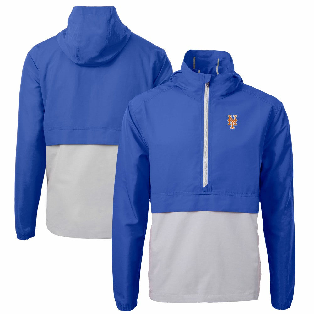 MLB New York Mets Cutter & Buck Charter Eco Recycled Half-Zip Anorak Jacket