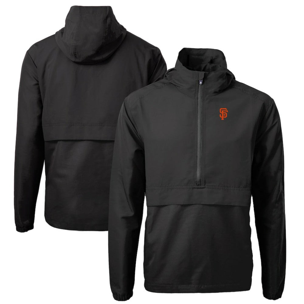 MLB San Francisco Giants Cutter & Buck Charter Eco Recycled Half-Zip Anorak Jacket