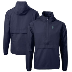 MLB Seattle Mariners Cutter & Buck Charter Eco Recycled Half-Zip Anorak Jacket