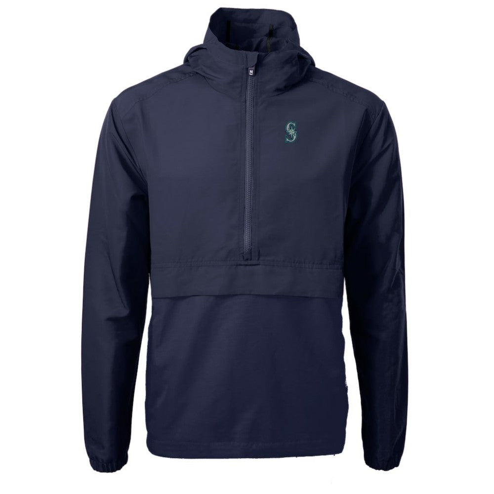 MLB Seattle Mariners Cutter & Buck Charter Eco Recycled Half-Zip Anorak Jacket