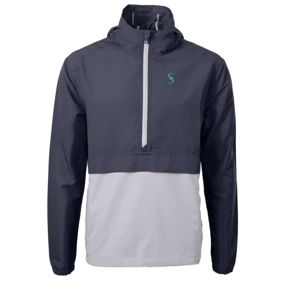 MLB Seattle Mariners Cutter & Buck Charter Eco Recycled Half-Zip Anorak Jacket