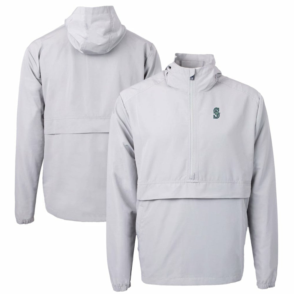 MLB Seattle Mariners Cutter & Buck Charter Eco Recycled Half-Zip Anorak Jacket