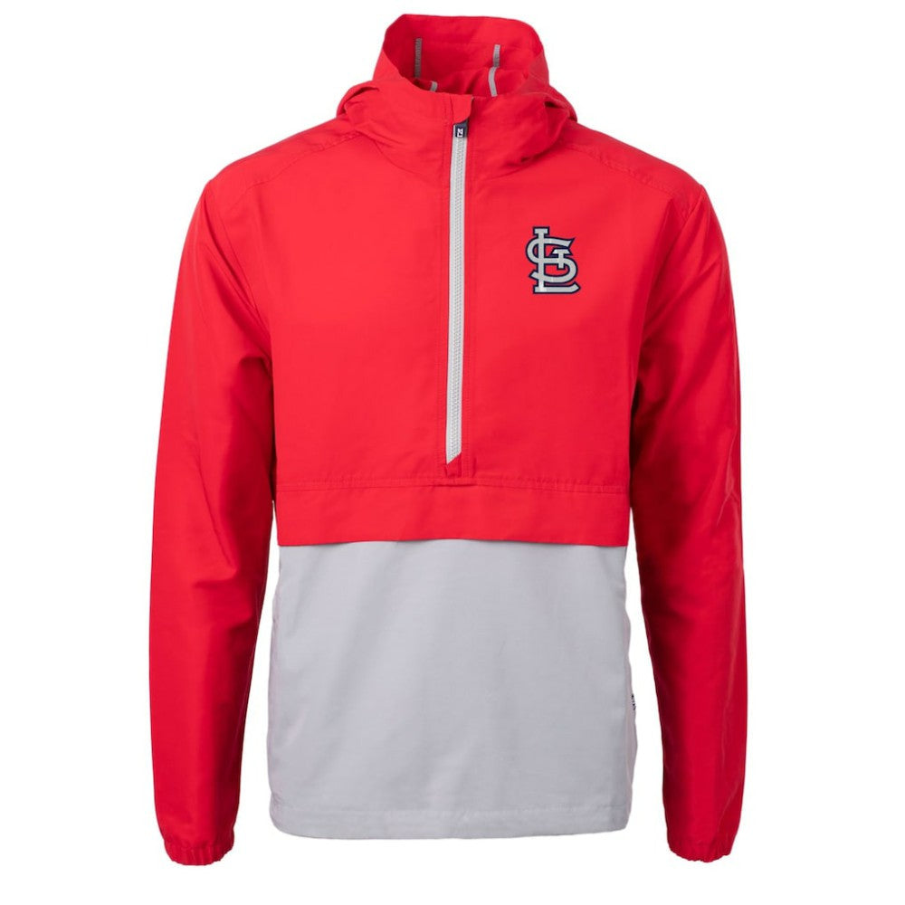 MLB St. Louis Cardinals Cutter & Buck Charter Eco Recycled Half-Zip Anorak Jacket