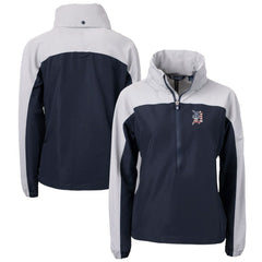 MLB Detroit Tigers Cutter & Buck Women's Charter Eco Recycled Anorak Jacket