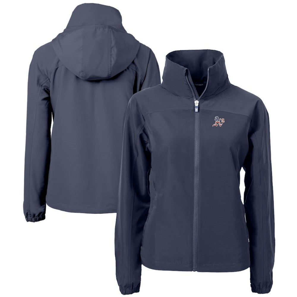 MLB Athletics Cutter & Buck Women's Charter Eco Recycled Full-Zip Jacket