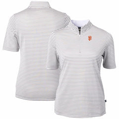 MLB San Francisco Giants Cutter & Buck Women's Virtue Eco Pique Stripe Top