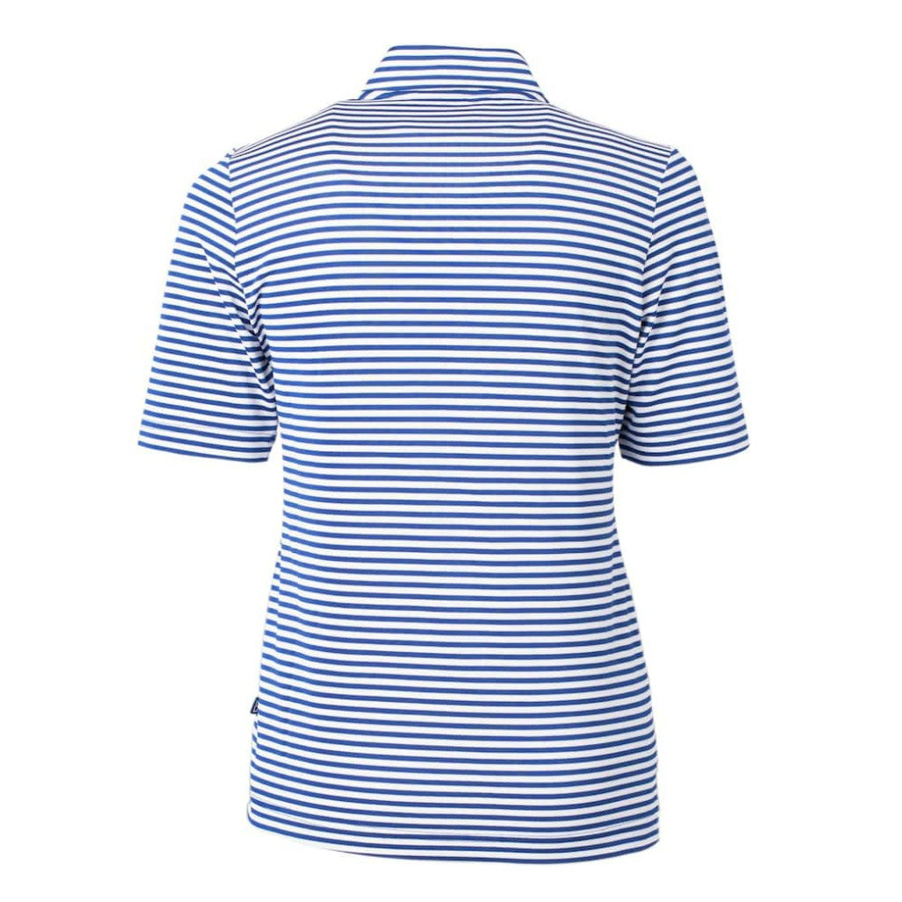 MLB Texas Rangers Cutter & Buck Women's Virtue Eco Pique Stripe Top