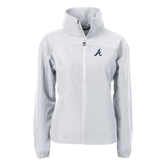 MLB Atlanta Braves Cutter & Buck Women's Charter Eco Recycled Full-Zip Jacket