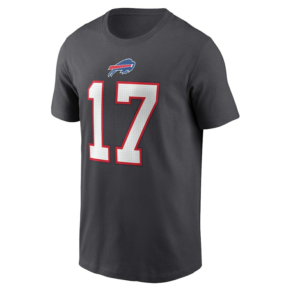 Josh Allen  Player Name & Number T-Shirt - Buffalo Bills