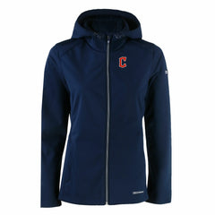 MLB Cleveland Guardians Cutter & Buck Women's Evoke Eco Softshell Recycled Full-Zip Jacket