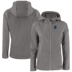 MLB Detroit Tigers Cutter & Buck Women's Evoke Eco Softshell Recycled Full-Zip Jacket