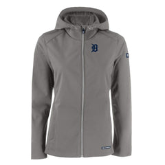 MLB Detroit Tigers Cutter & Buck Women's Evoke Eco Softshell Recycled Full-Zip Jacket