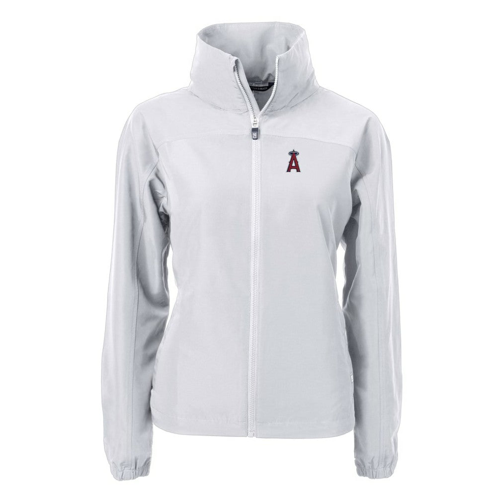 MLB Los Angeles Angels Cutter & Buck Women's Charter Eco Recycled Full-Zip Jacket