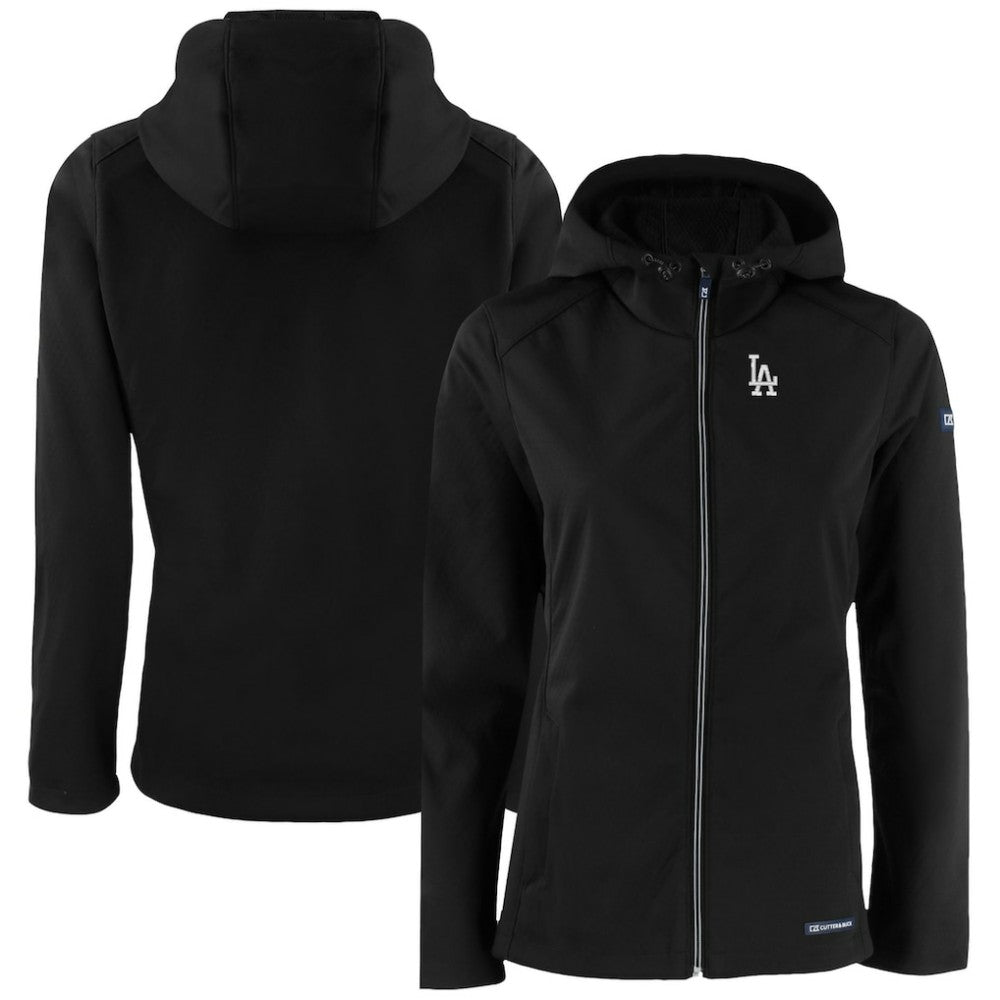 MLB Los Angeles Dodgers Cutter & Buck Women's Evoke Eco Softshell Recycled Full-Zip Jacket