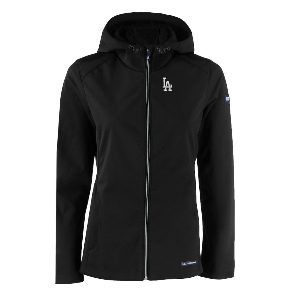 MLB Los Angeles Dodgers Cutter & Buck Women's Evoke Eco Softshell Recycled Full-Zip Jacket