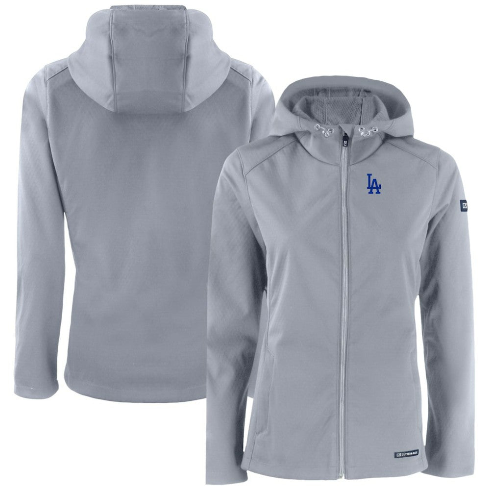 MLB Los Angeles Dodgers Cutter & Buck Women's Evoke Eco Softshell Recycled Full-Zip Jacket