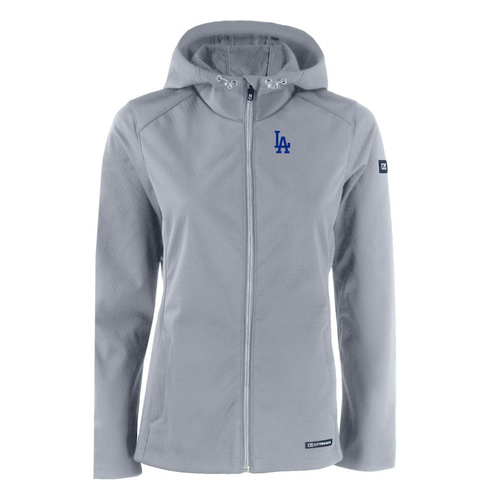 MLB Los Angeles Dodgers Cutter & Buck Women's Evoke Eco Softshell Recycled Full-Zip Jacket