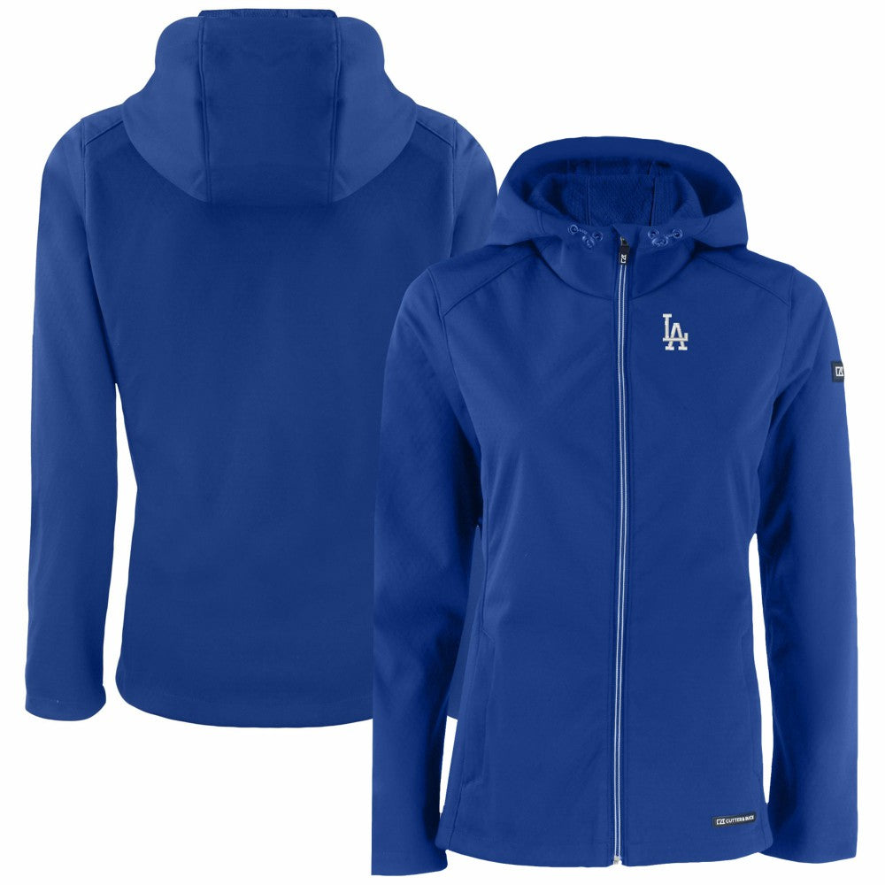 MLB Los Angeles Dodgers Cutter & Buck Women's Evoke Eco Softshell Recycled Full-Zip Jacket