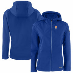 MLB New York Mets Cutter & Buck Women's Evoke Eco Softshell Recycled Full-Zip Jacket