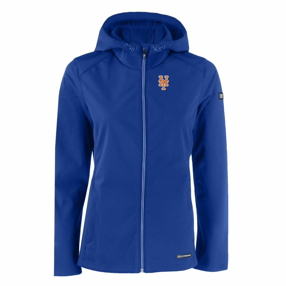 MLB New York Mets Cutter & Buck Women's Evoke Eco Softshell Recycled Full-Zip Jacket