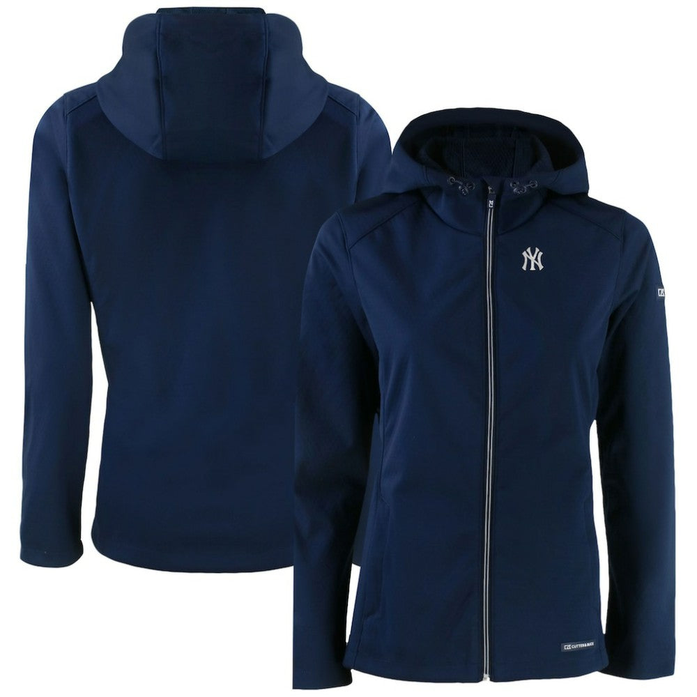 MLB New York Yankees Cutter & Buck Women's Evoke Eco Softshell Recycled Full-Zip Jacket