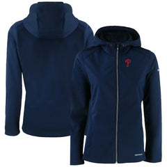 MLB Philadelphia Phillies Cutter & Buck Women's Evoke Eco Softshell Recycled Full-Zip Jacket