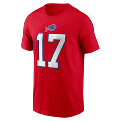 Josh Allen  Player Name & Number T-Shirt - Buffalo Bills