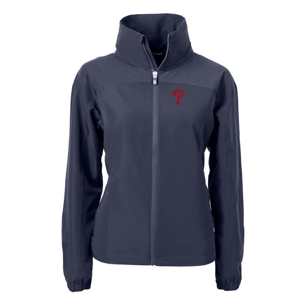 MLB Philadelphia Phillies Cutter & Buck Women's Charter Eco Recycled Full-Zip Jacket